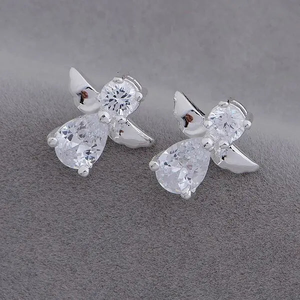 Jewelry, Sterling Silver Angel Stud Earrings