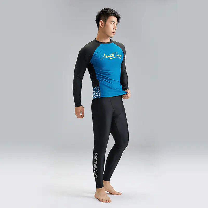 Men's Summer Nylon Swimwear Set with UPF50+ Protection