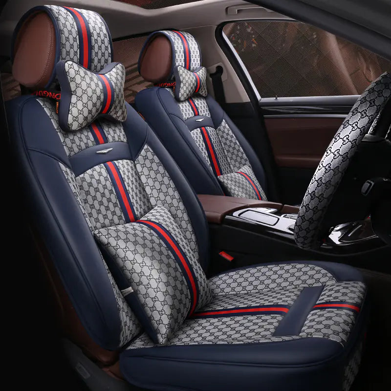 Stylish Car Seat Cushion - Trendy Brand Design