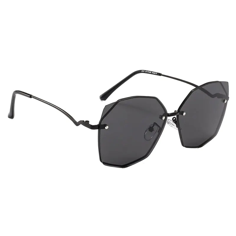 Women's Dual-Color Polarized Polygon Sunglasses