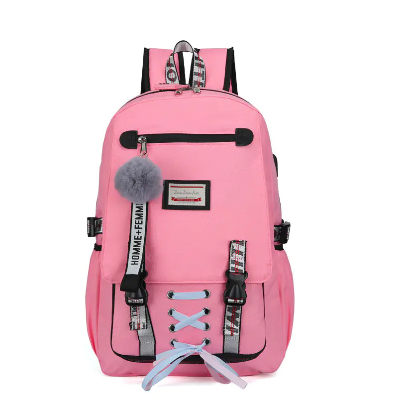 USB Charging Anti-Theft Backpack for Students