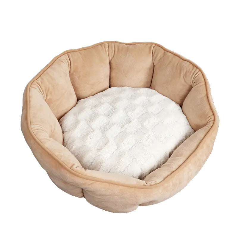 Shell-Shaped Pet Bed for Dogs and Cats