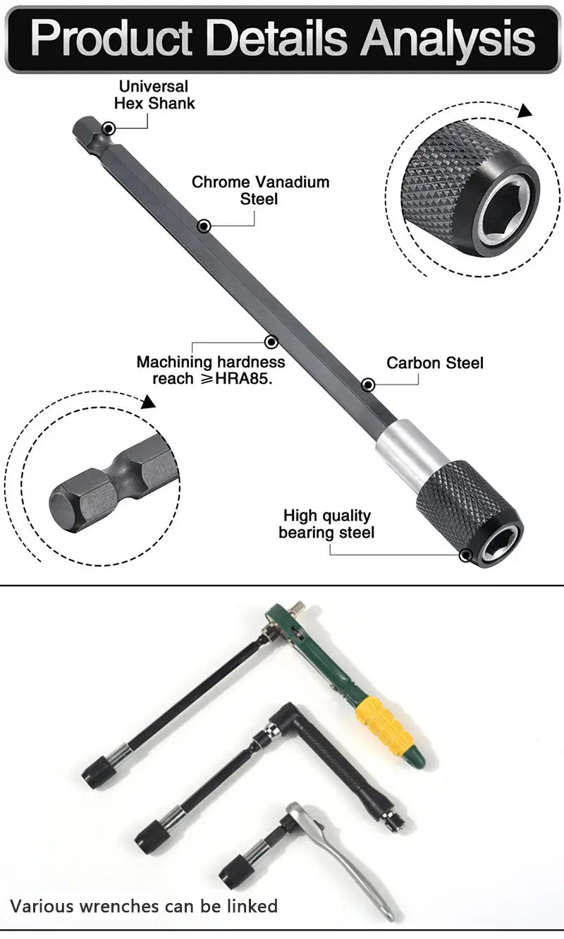 Upgrade Drilling Power with 60mm-150mm Quick Adapter