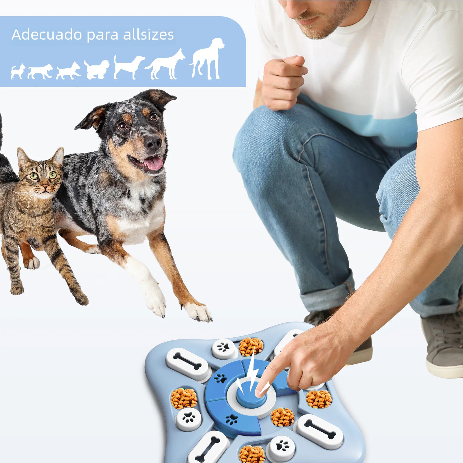 Pet Puzzle Toy for Dogs and Cats with Sound Feature