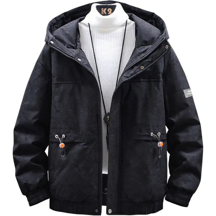 Winter Camouflage Hooded Short Jacket for Students