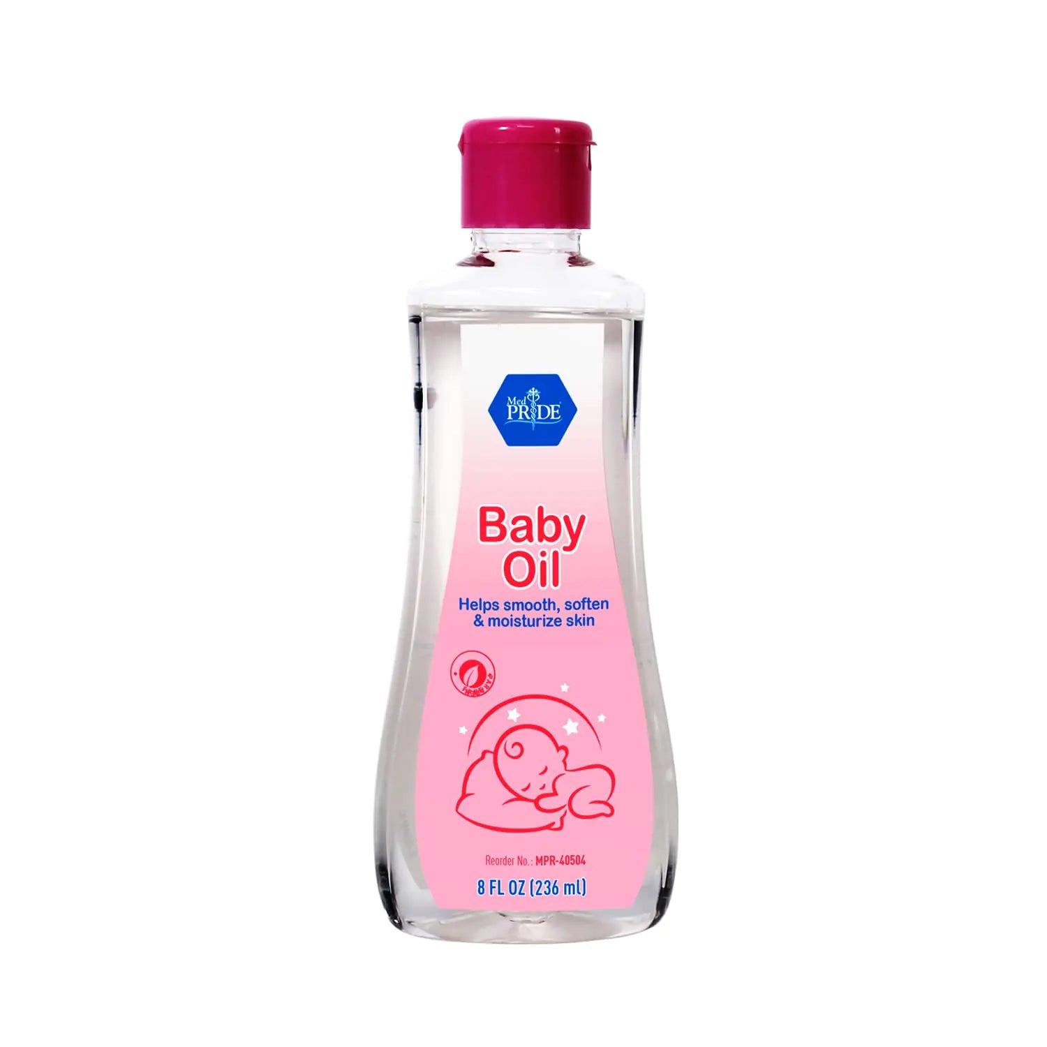 Pure Baby Oil For Infants Baby Boys & Girls - Premium Mineral Oil For Babies To Prevent Moisture Loss- Nourishing Baby Moisturizer For Smooth Skin- Suitable For Sensitive Skin 8 fl oz