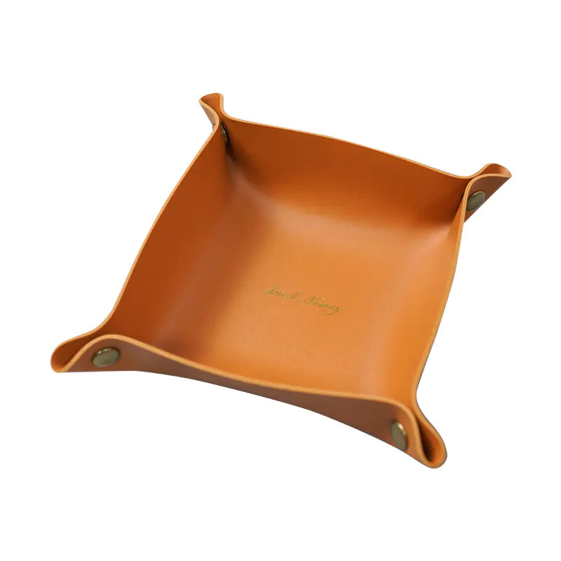Nordic Leather Storage Box for Desk and Jewelry