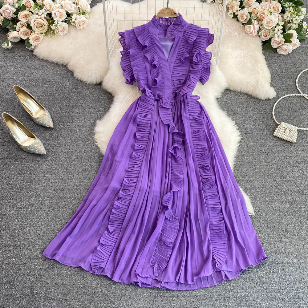 Pleated Dress for Women's Fashionable Style