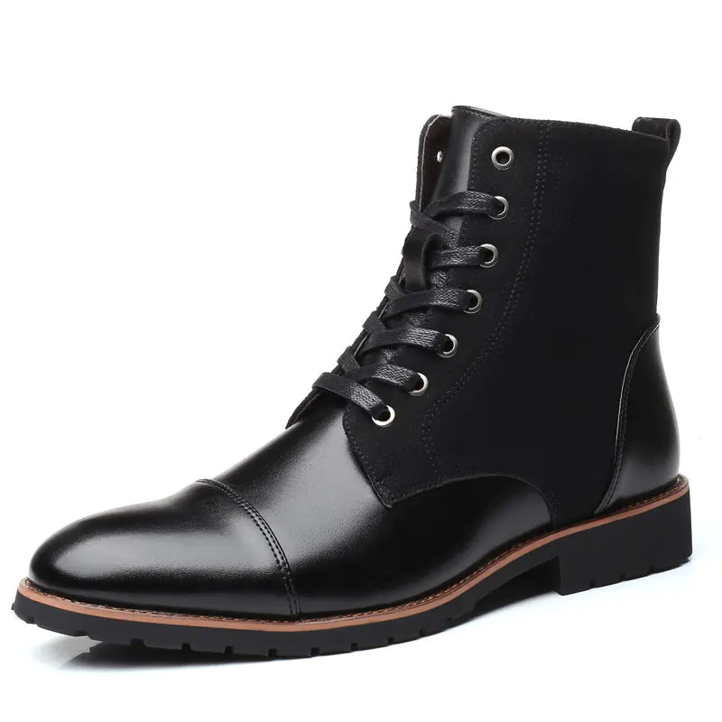 Pointed Velvet Warm Martin Boots