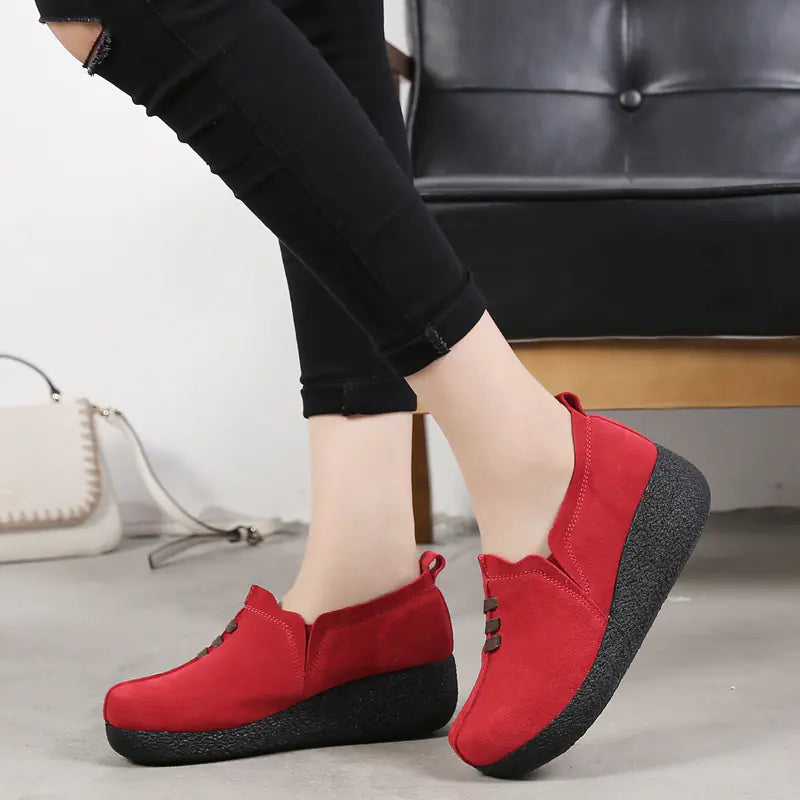 New Women's Thick Sole Platform Rocking Shoes