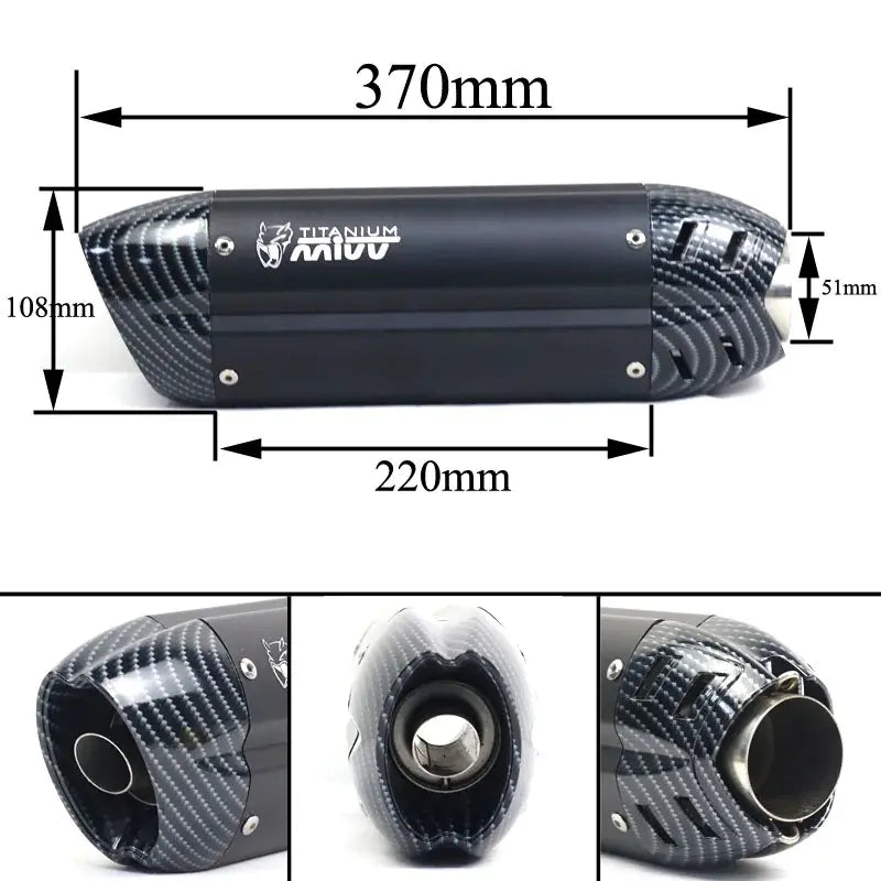 51mm Stainless Steel Motorcycle Exhaust Pipe