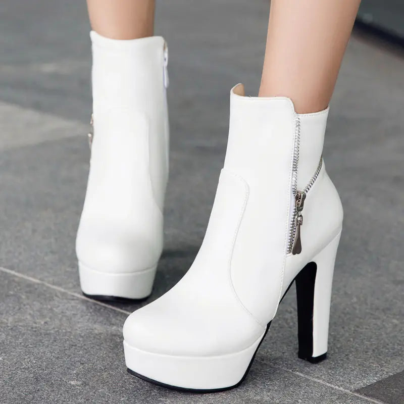 Women's Chunky Heel Ankle Boots