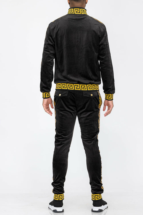 Track Suit Status Velour Set