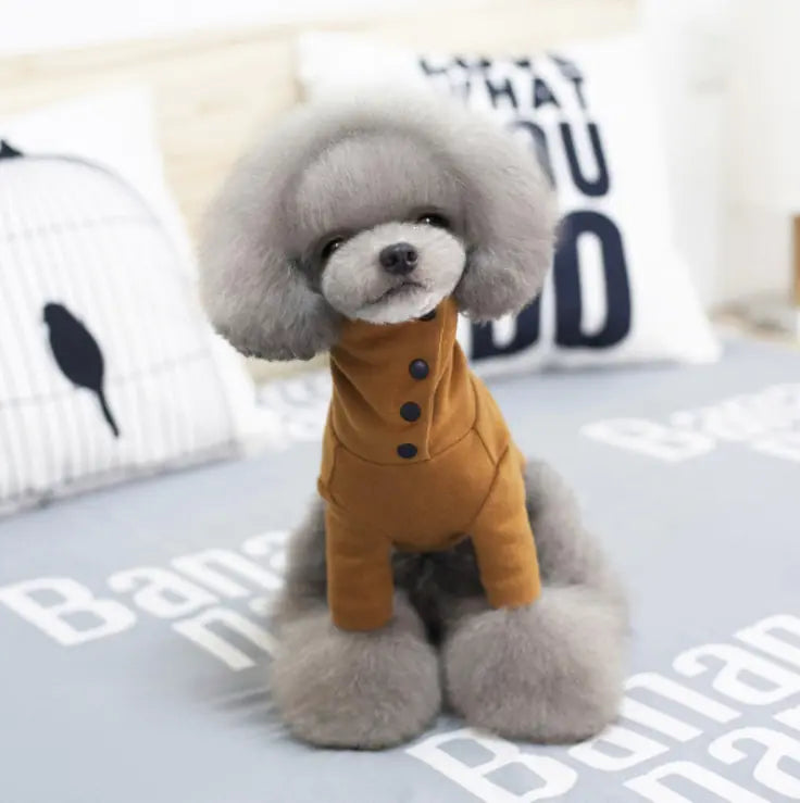 Autumn Winter Dog Clothes for Small Breeds (Warm & Casual)