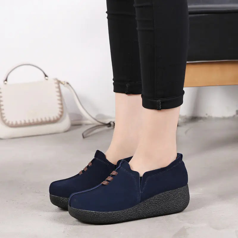 New Women's Thick Sole Platform Rocking Shoes