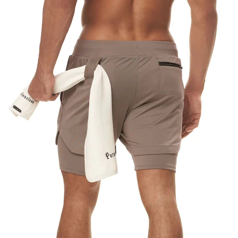Men's Outdoor Training Shorts with Pockets (Loose Fit)