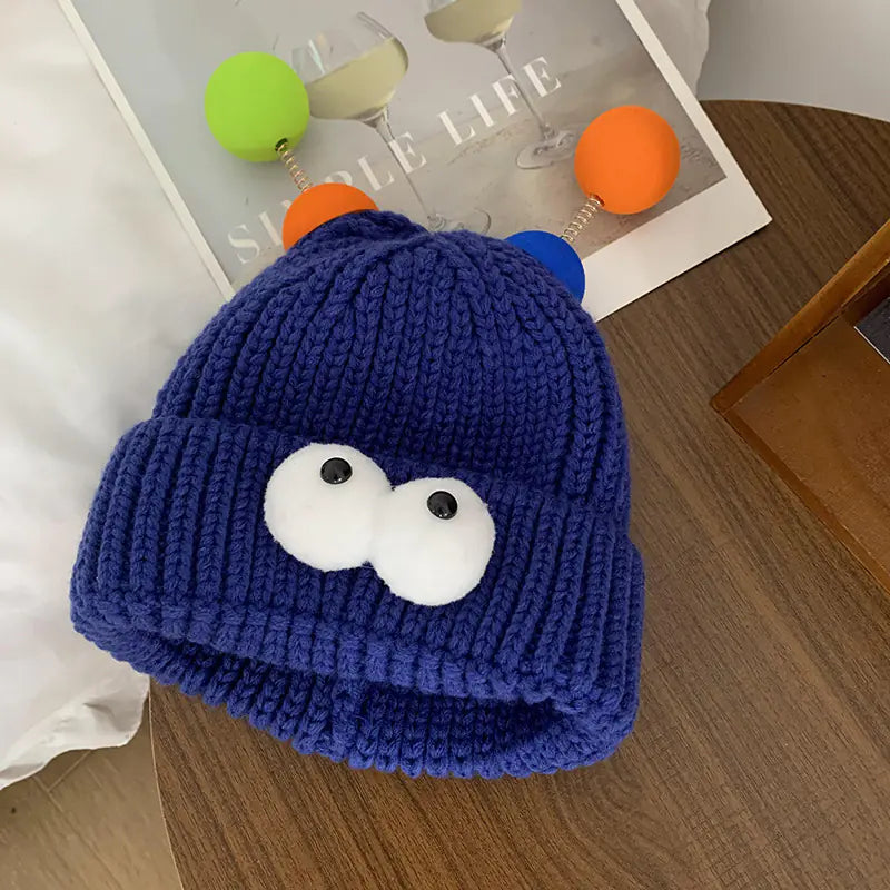 Funny Couple Knitted Hat for a Slimmer Face Look