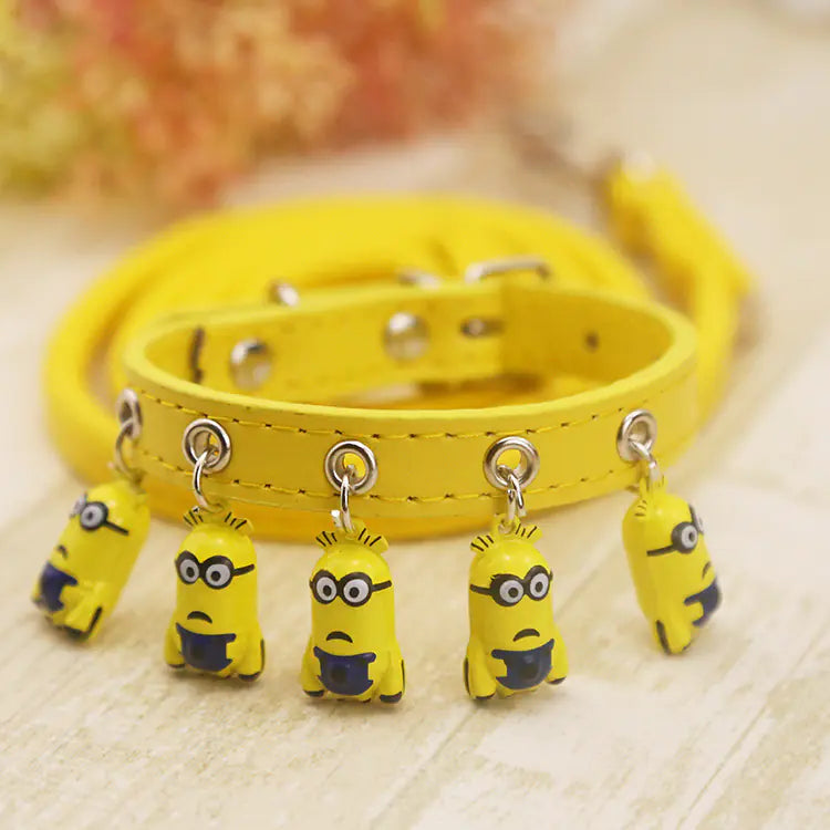 Dog and Cat Collars with Bell and Leash for Pets