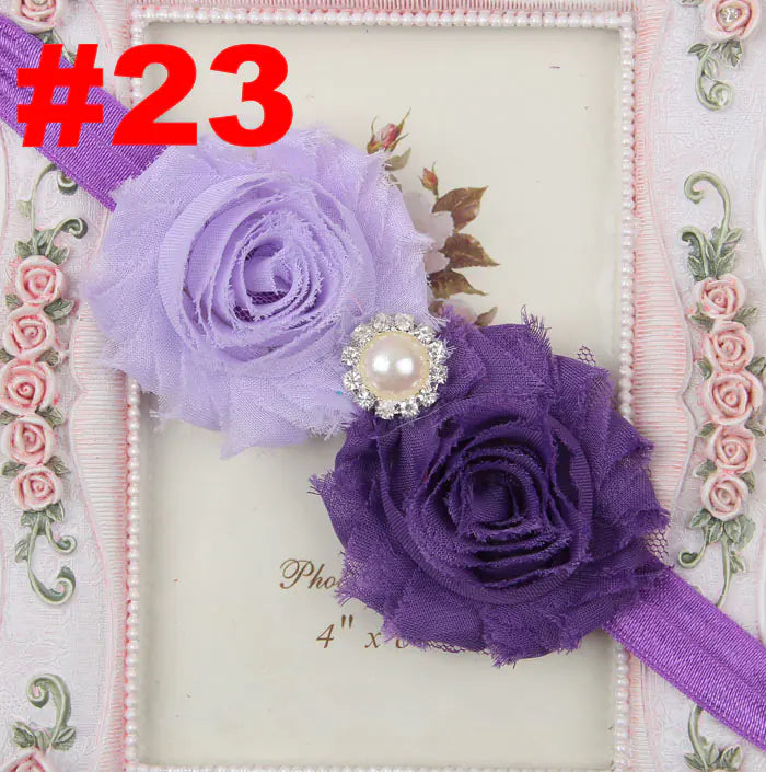 Popular Children's Headband with Pearl and Floral Design