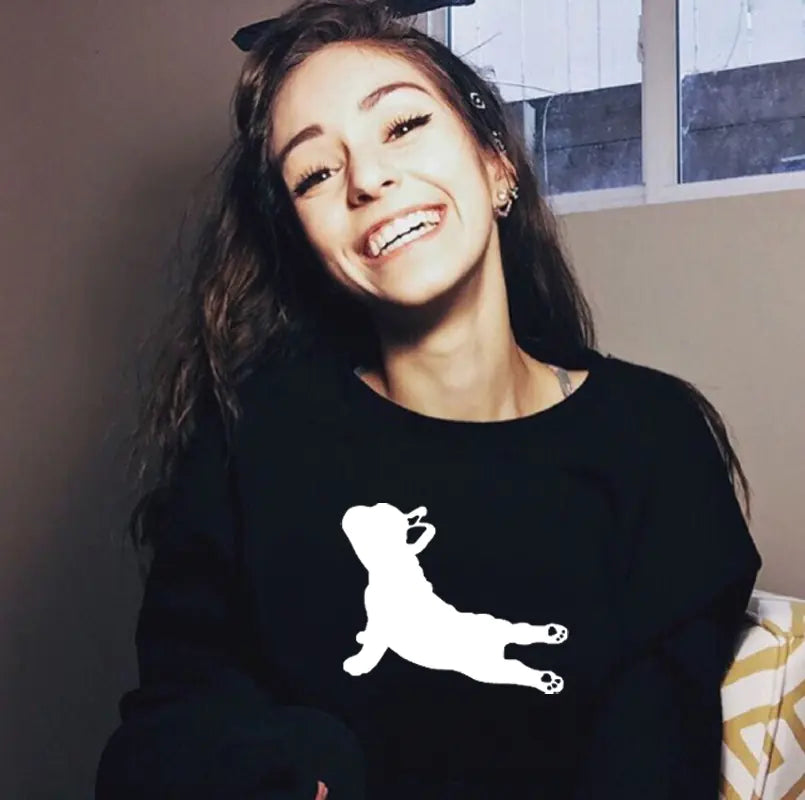 French Bulldog Yoga Pose Sweatshirt