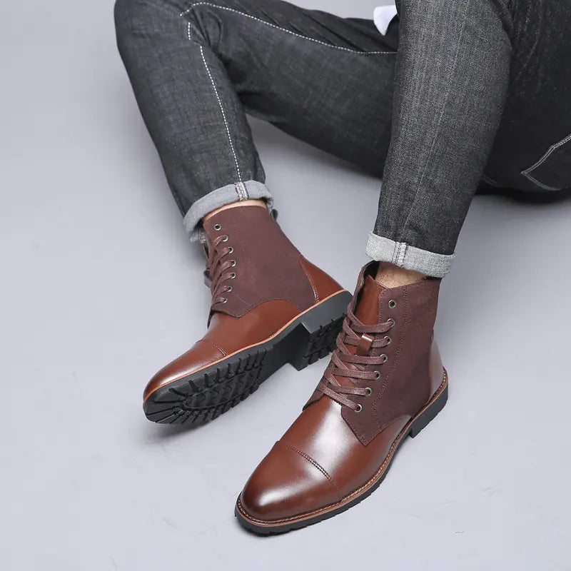 Pointed Velvet Warm Martin Boots