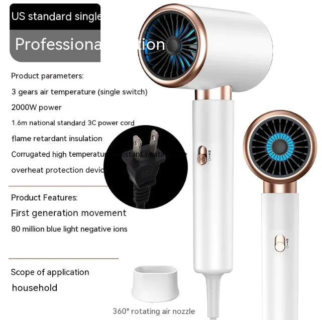 High-Speed Anion Electric Hair Dryer for Home Use