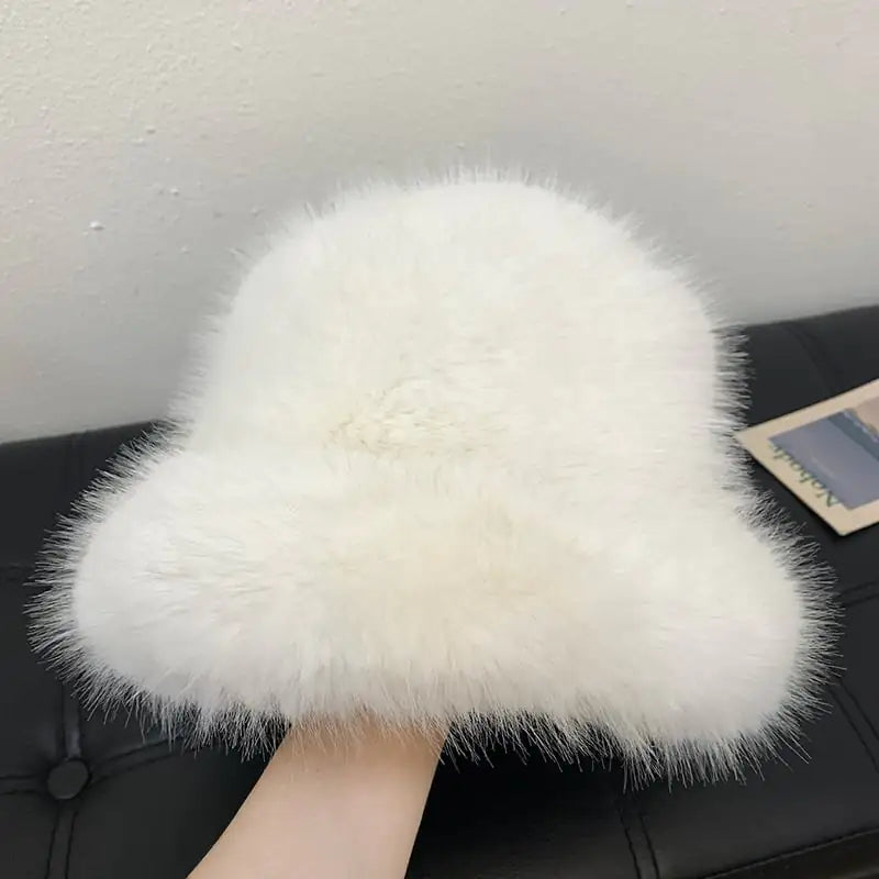 High-End Women's Mink Hat with Ear Protection
