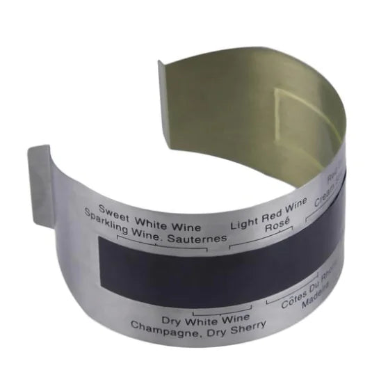 Stainless Steel Wine Thermometer with LCD Color Change