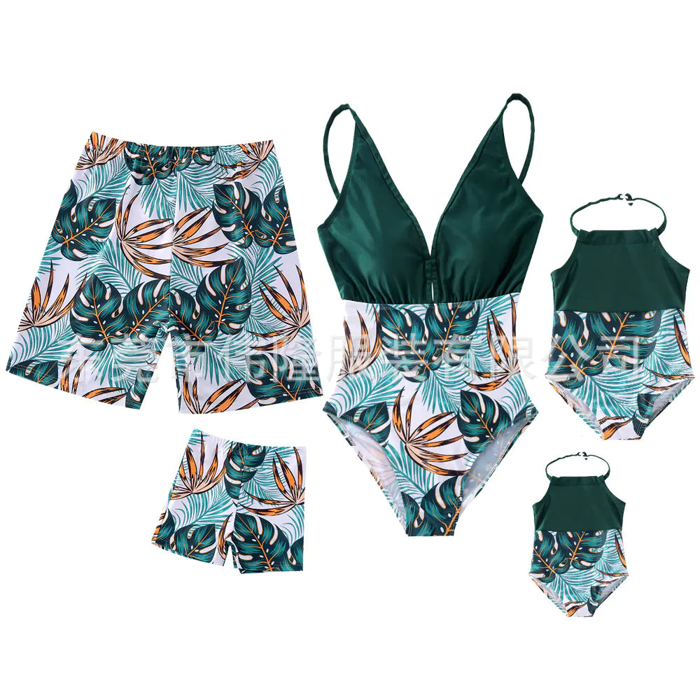 Cross-Border Kids Swimwear with Quick-Dry Beach Shorts
