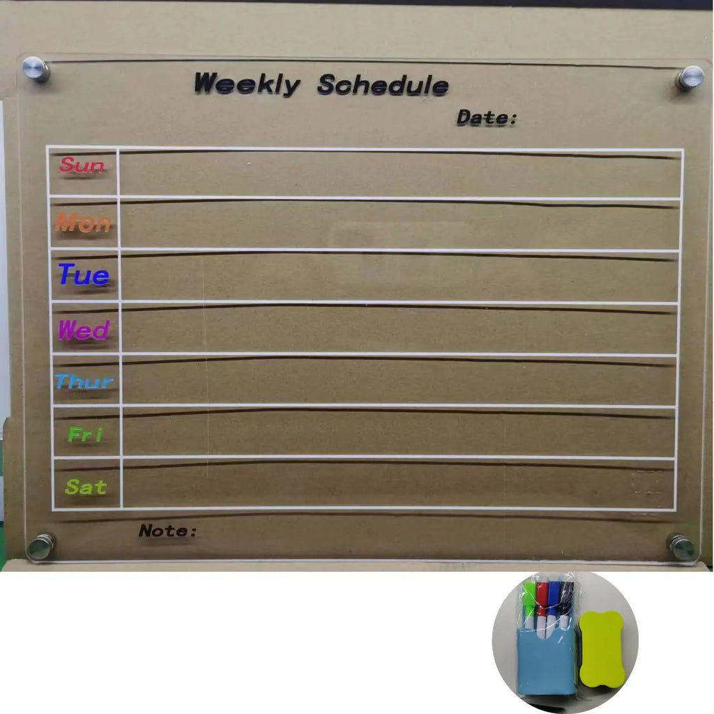 Magnetic Dry Erase Calendar for Refrigerator