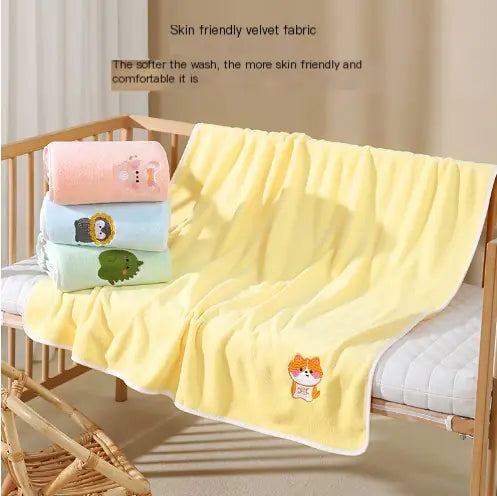 Small Animal Bath Towel with Embroidery 27.5"x55.1"