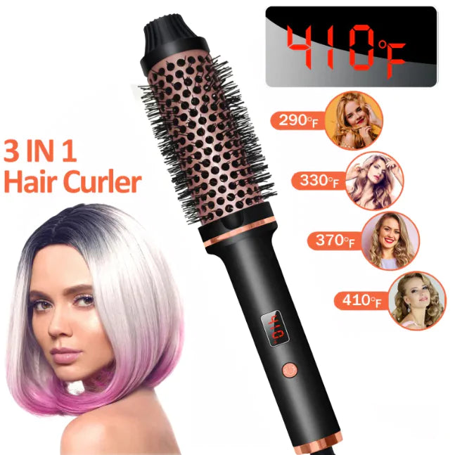Multifunctional Portable Hair Curler & Straightening Comb