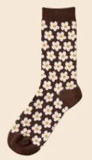 Warm Thick Coffee Color Women's Cotton Tube Socks