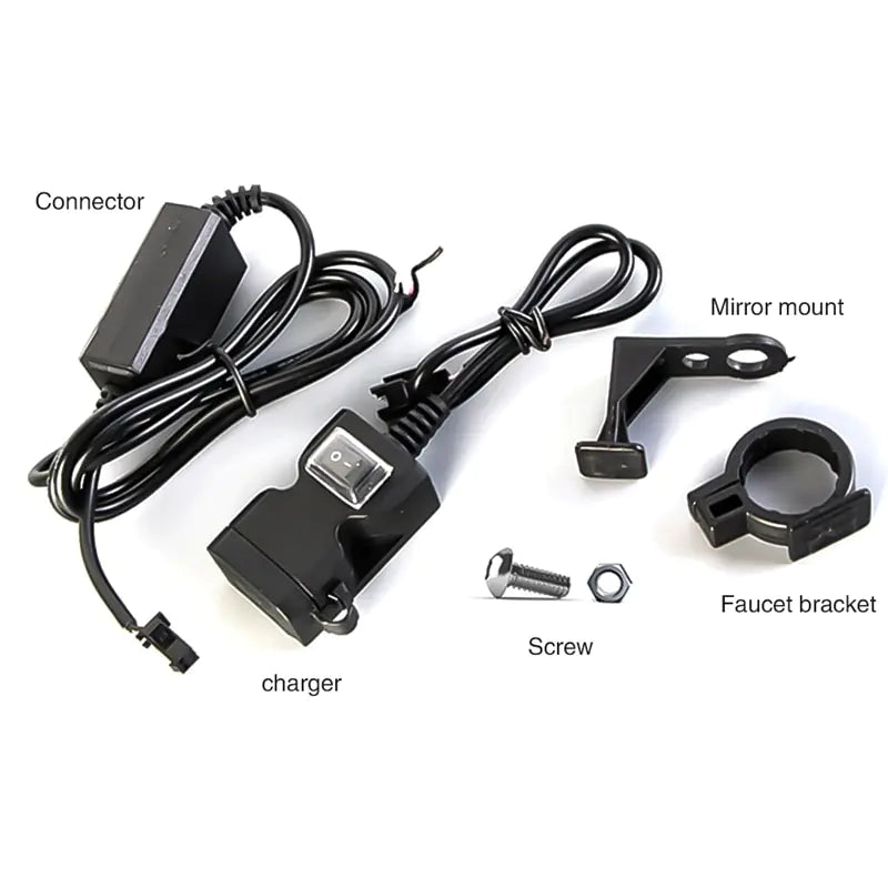 New Motorcycle Dual USB Phone Charger with Waterproof Design