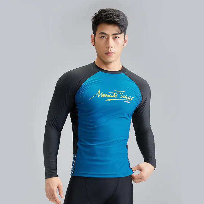 Men's Summer Nylon Swimwear Set with UPF50+ Protection