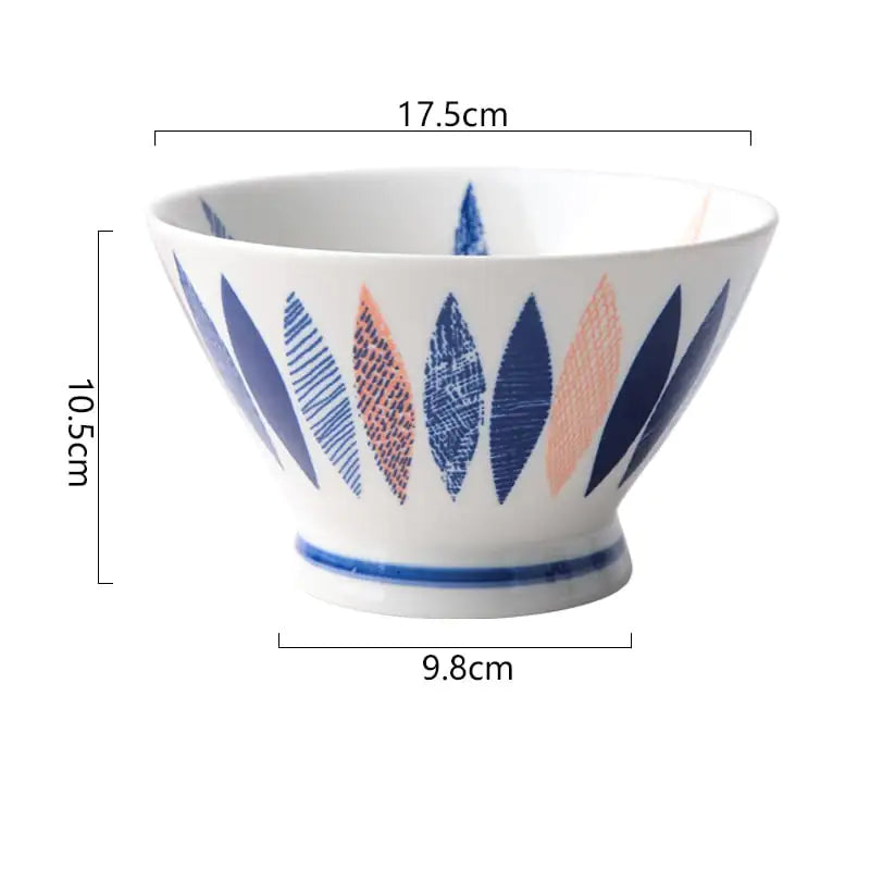 Hand Painted Ceramic Bowl for Family Dinners