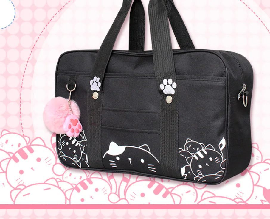Cat-Themed Backpack, Tote, and Shoulder Bag Collection