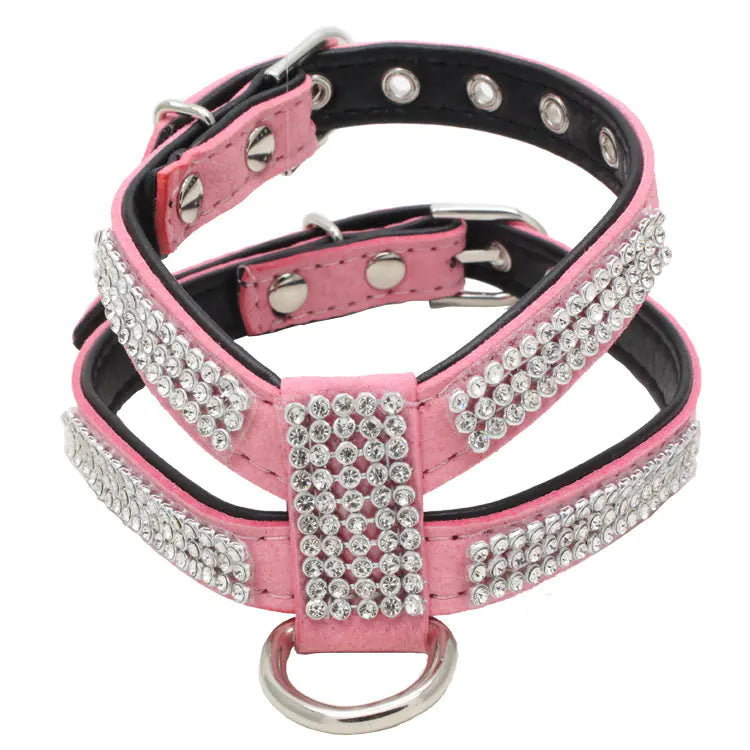 "Teddy Poodle Harness with Rhinestones for Small Dogs"