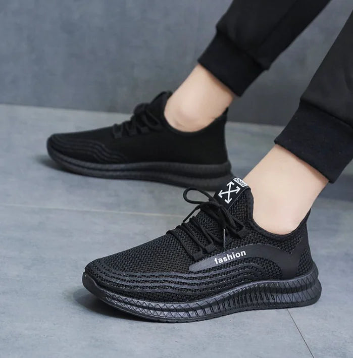 Reflective Flyknit Women's Sneakers - Korean Style Casual