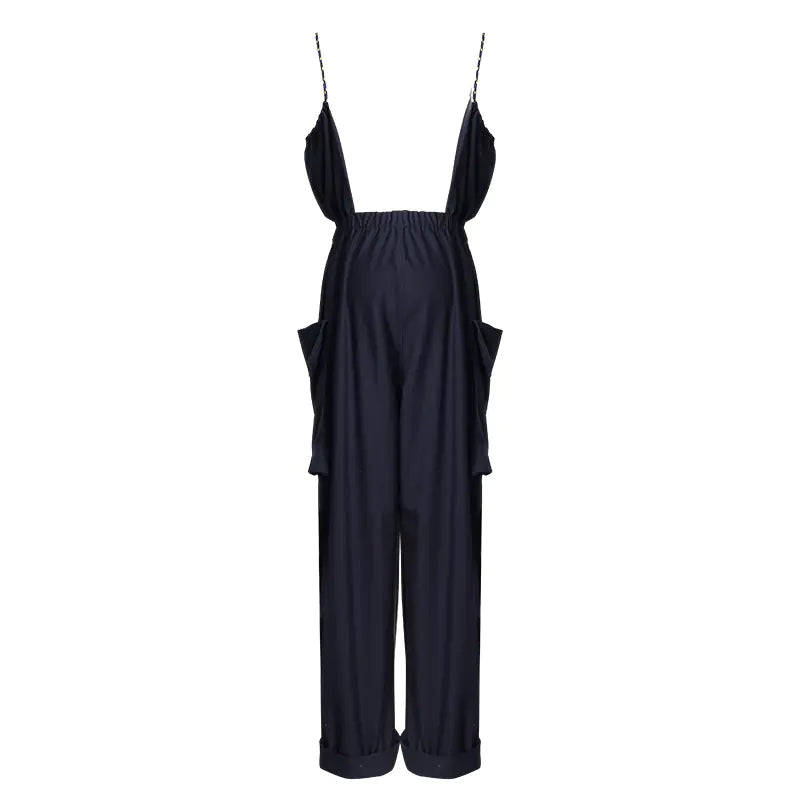 Summer Women's Jumpsuit with 2 Styles & Pockets