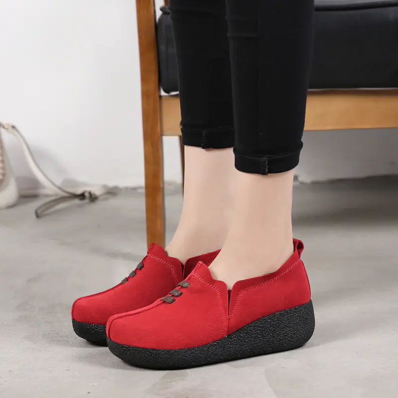 New Women's Thick Sole Platform Rocking Shoes