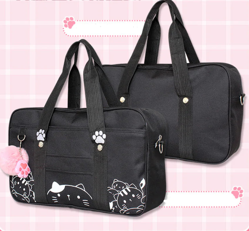 Cat-Themed Backpack, Tote, and Shoulder Bag Collection
