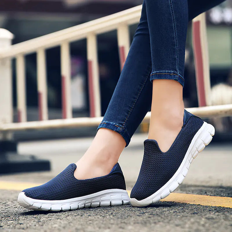 Plus Size Women's Breathable Slip-On Shoes