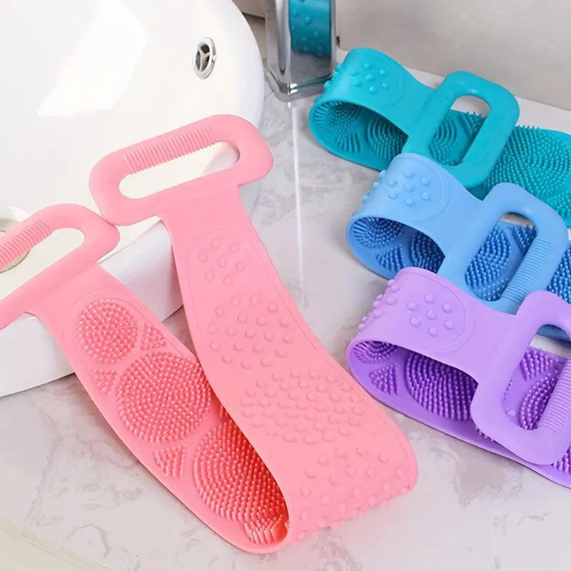 Silicone Bath Brush - Long Exfoliating Back Scrubber