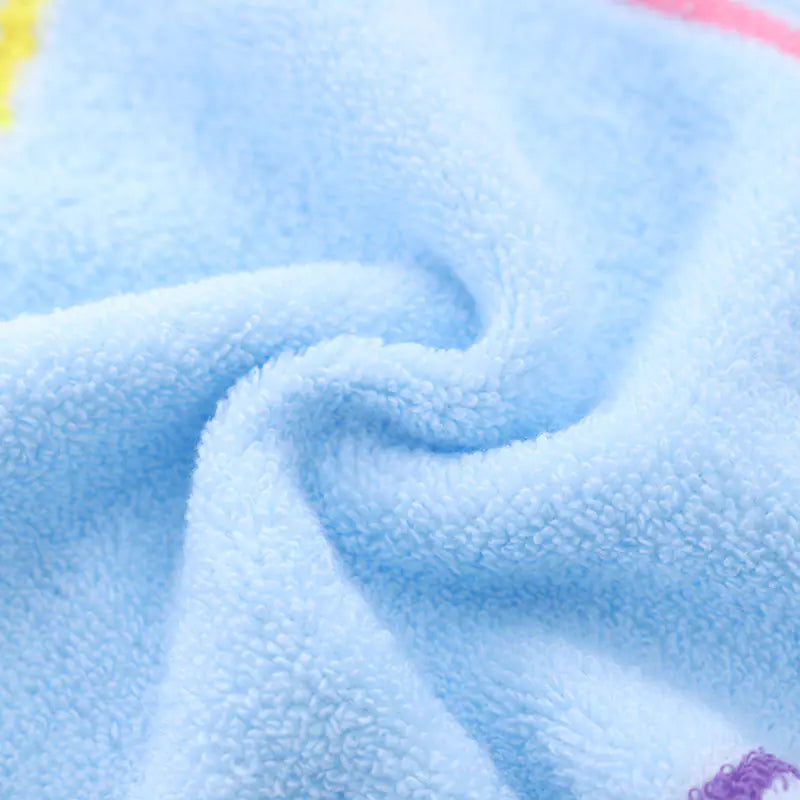 5pcs Pure Cotton Cute Absorbent Face Towels (Small)