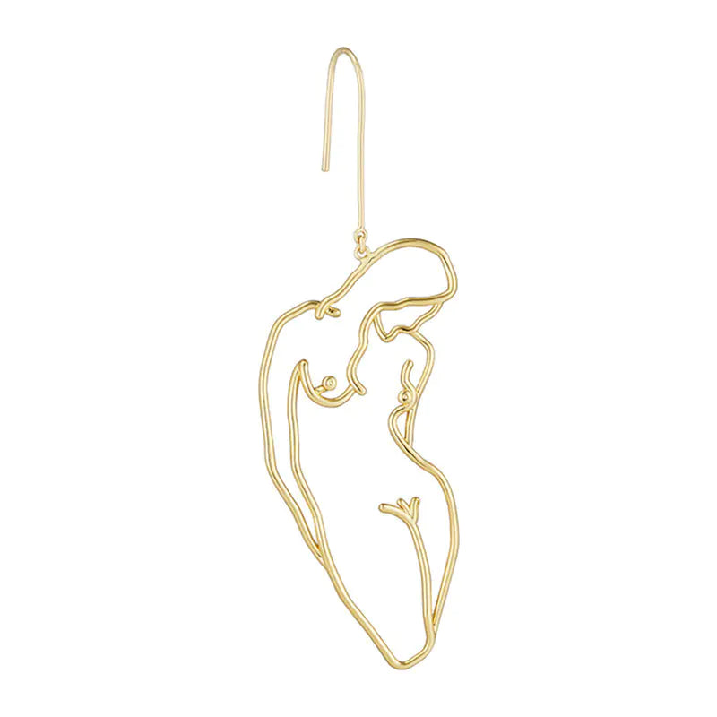 Hollow Chest Earrings - Elegant Long Dangle Design