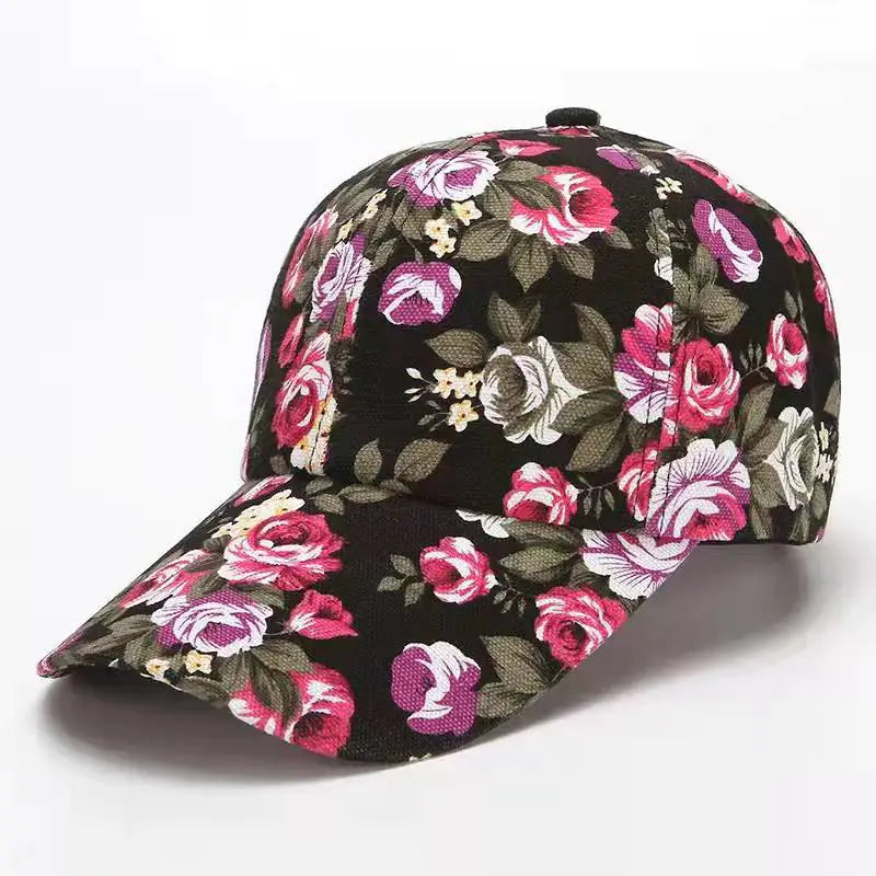 Floral Baseball Hat for Women's Casual Fashion