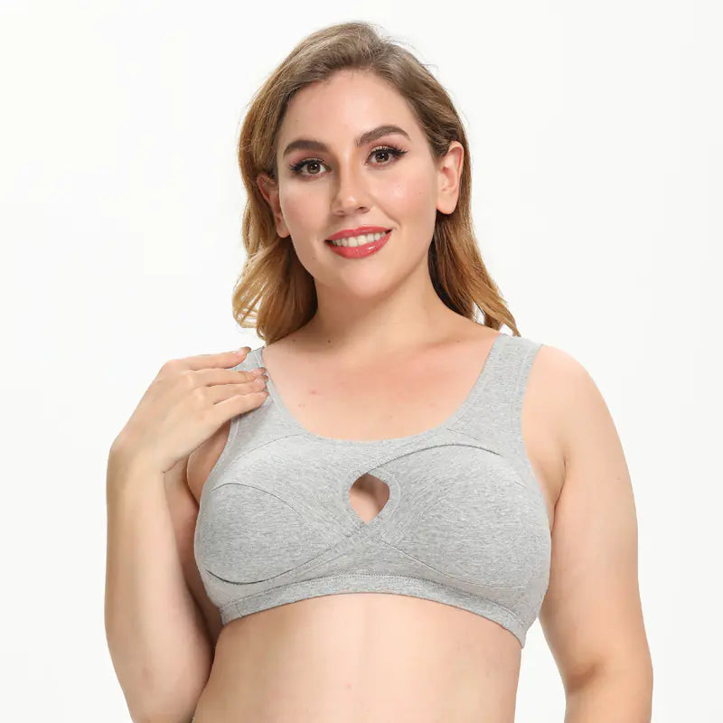 Seamless Nursing Bra with Cotton and No Wire Design