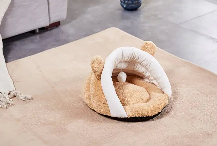 Washable Winter Triangle Cat Sleeping Bag Kennel