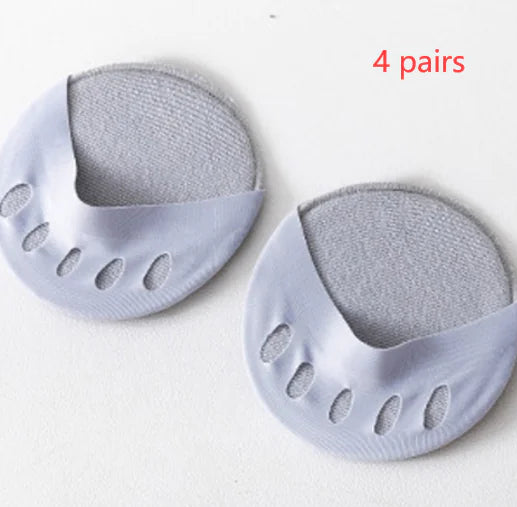Five Finger Ice Silk Invisible Boat Socks for Women